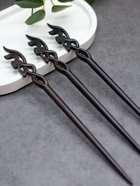 Handmade Wooden Hair Sticks